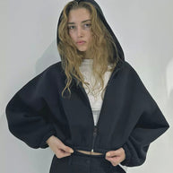 WW | Casual, lightweight, short sports hoodie jacket