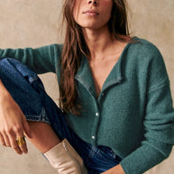 WW | grob gestrickter Cardigan-Pullover