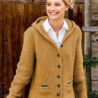 WW | Stilvolles Strickjacke mit Kapuze