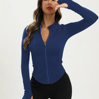 WW | Schwarze Damen Yoga Jacke | Slim Fit und Bequem