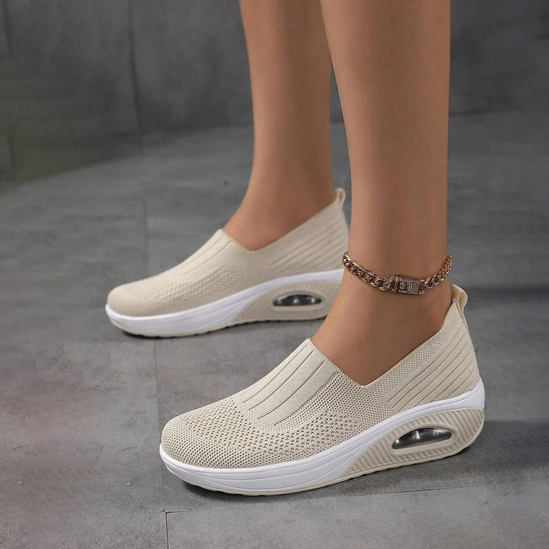 W&W Mode | Atmungsaktive Slip on Sneaker Mit Ergonomischer Sohle Für Damen