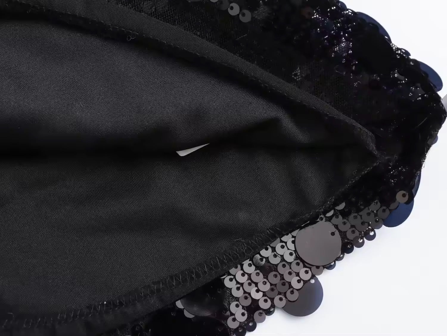 WW | Silberner Pailletten Minirock