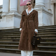 WW | Damen-Wintermantel aus Kunstwildleder