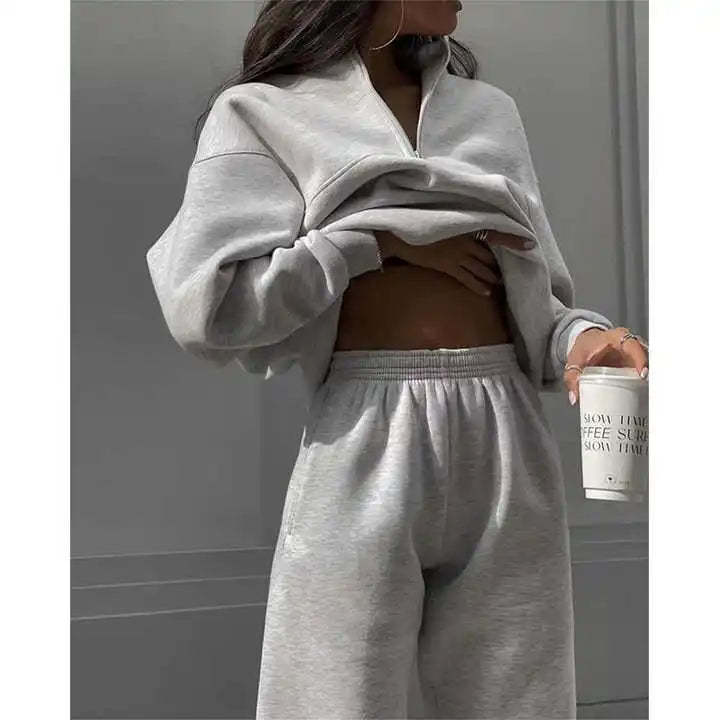 W&W Mode™ - Neu Polokragen Mode Sweatshirt Anzug [Letzter Tag Rabatt]