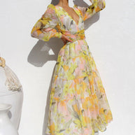 WW | Wickelkleid Mit Blumenmuster Für Damen