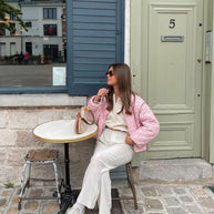 WW | Rosa Sommerjacke Mit Print