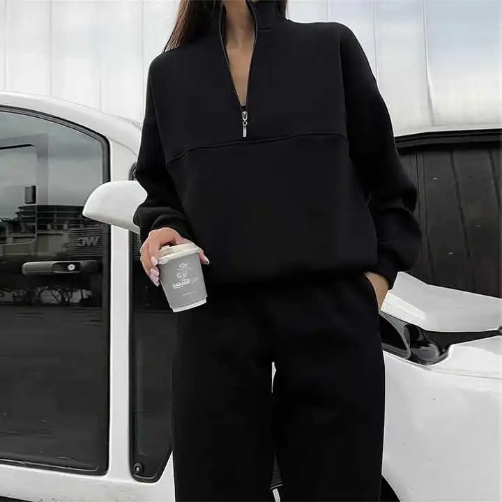 W&W Mode™ - Neu Polokragen Mode Sweatshirt Anzug [Letzter Tag Rabatt]