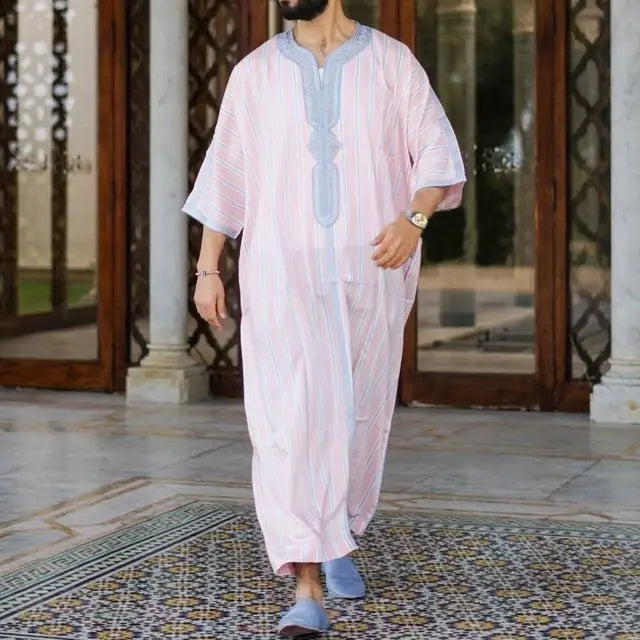 WW | Lockere Fleece mit V-Ausschnitt Djellaba