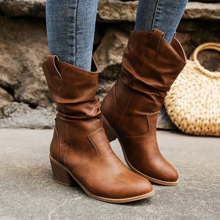 W&W Mode | Rutschfest Spitze Zehe Western Stiefel