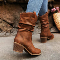 WW | Rutschfest Spitze Zehe Western Stiefel