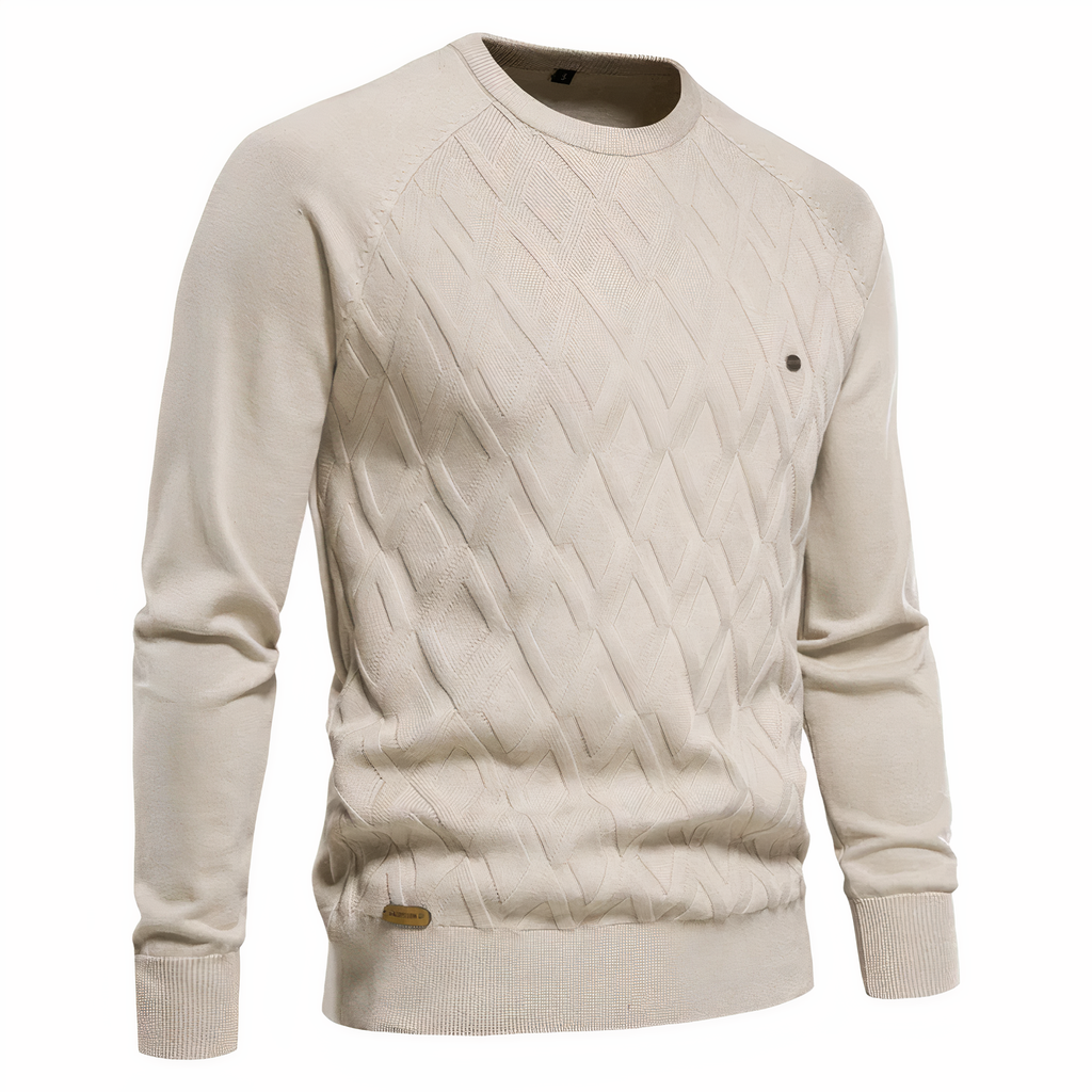 Wolff - Strickpullover mit Rautenmuster