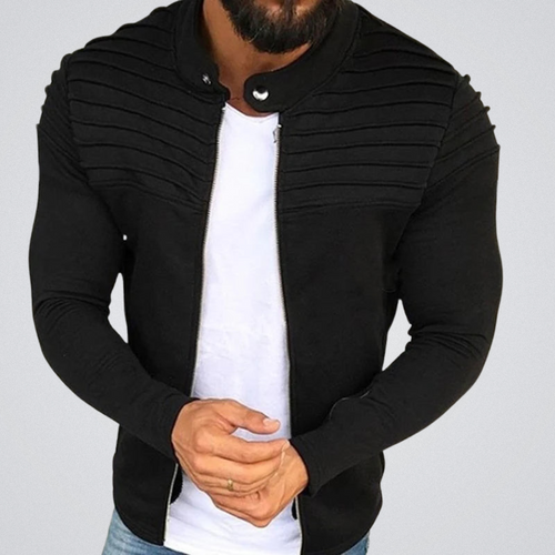 WW | Slim Fit Herren-Strickjacke mit Faltendetail