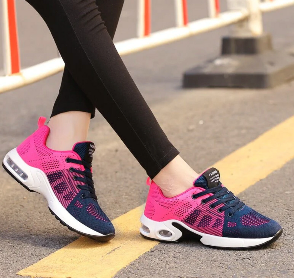 WW | Orthopädische Leichte, Atmungsaktive Sport Sneaker Für Damen Sportlicher Lässig Running Schuh Mit Air Cushion Sohle