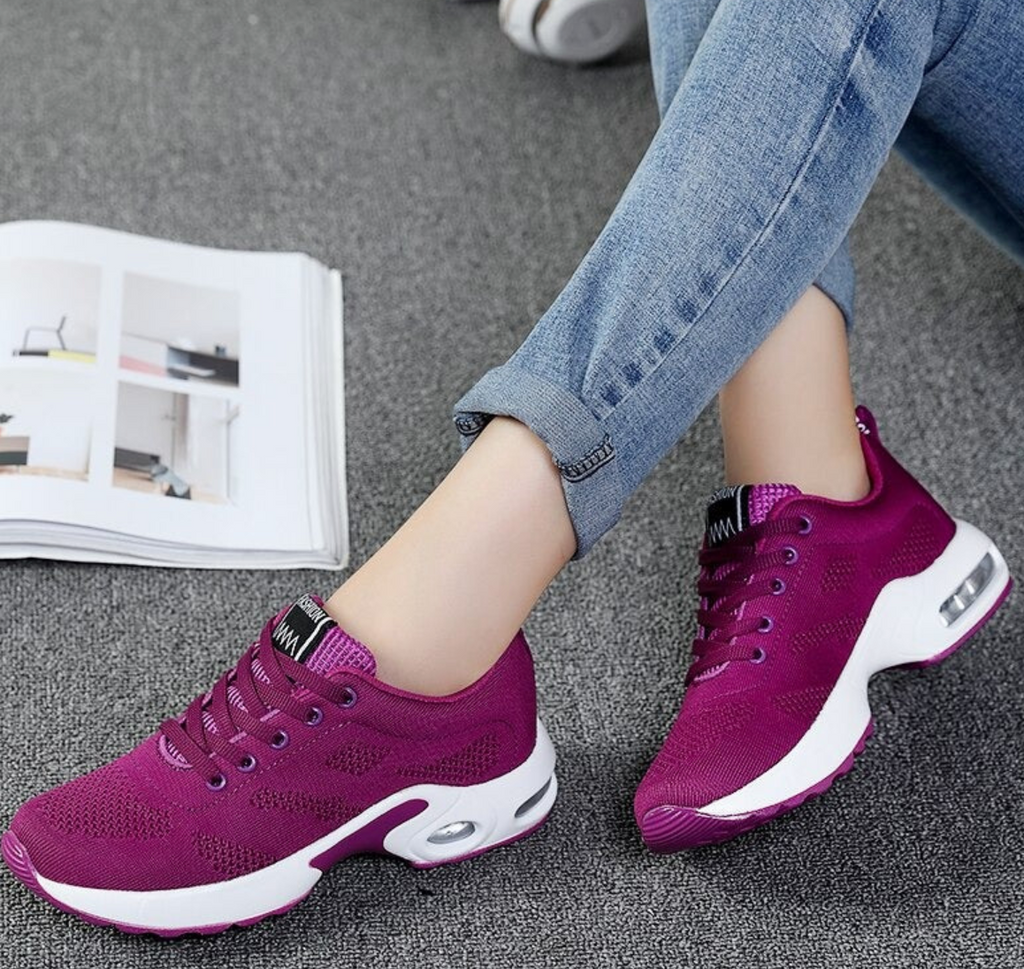 Wolff - Orthopädische Leichte, atmungsaktive Sport-Sneaker für Damen | Sportlicher Casual-Running-Schuh mit Air-Cushion-Sohle