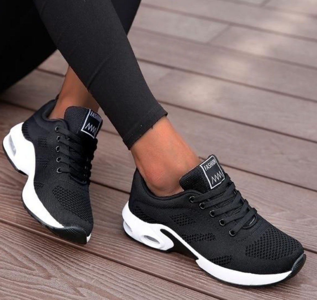 WW | Orthopädische Leichte, Atmungsaktive Sport Sneaker Für Damen Sportlicher Lässig Running Schuh Mit Air Cushion Sohle