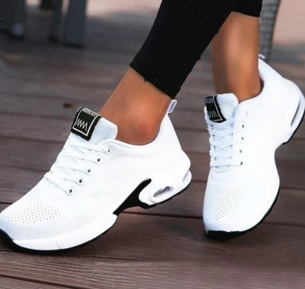 WW - Orthopädische Leichte, atmungsaktive Sport-Sneaker für Damen | Sportlicher Casual-Running-Schuh mit Air-Cushion-Sohle
