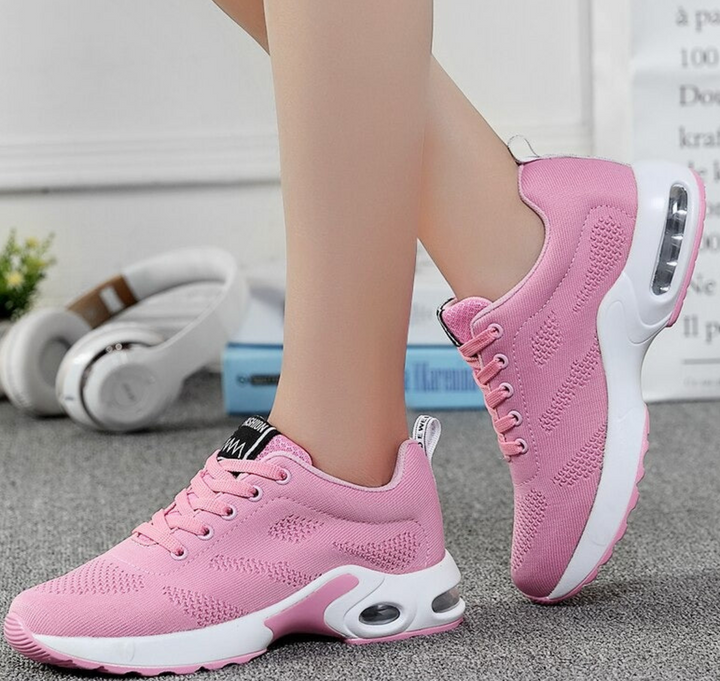 W&W Mode | Orthopädische Leichte, Atmungsaktive Sport Sneaker Für Damen Sportlicher Lässig Running Schuh Mit Air Cushion Sohle