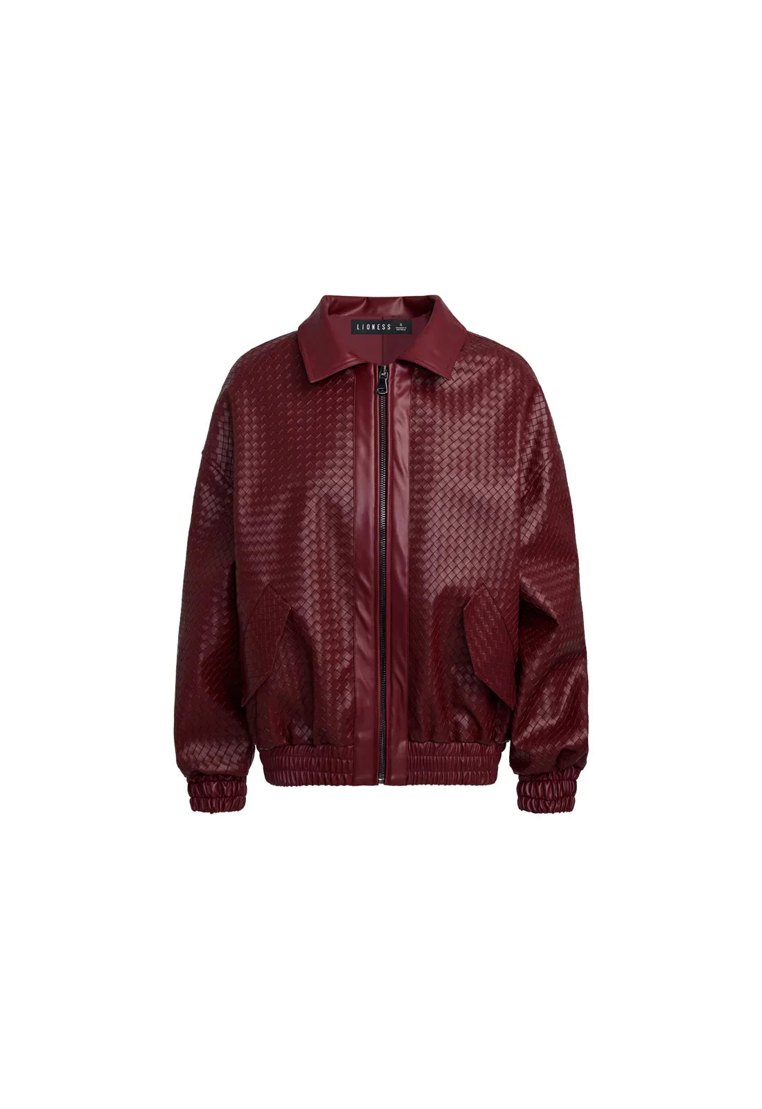 WW | Woven Faux Leder Bomberjacke