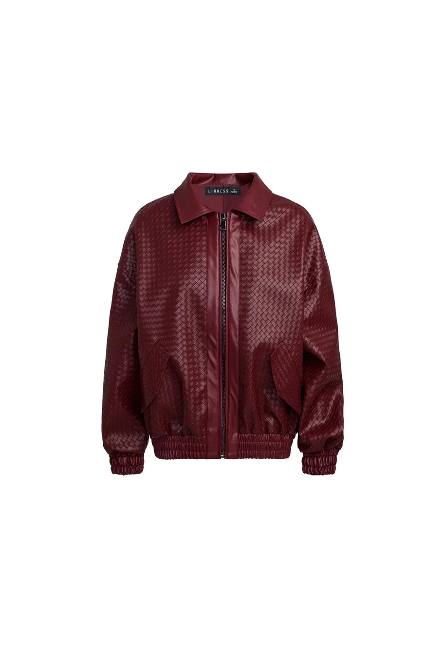WW | Woven Faux Leder Bomberjacke