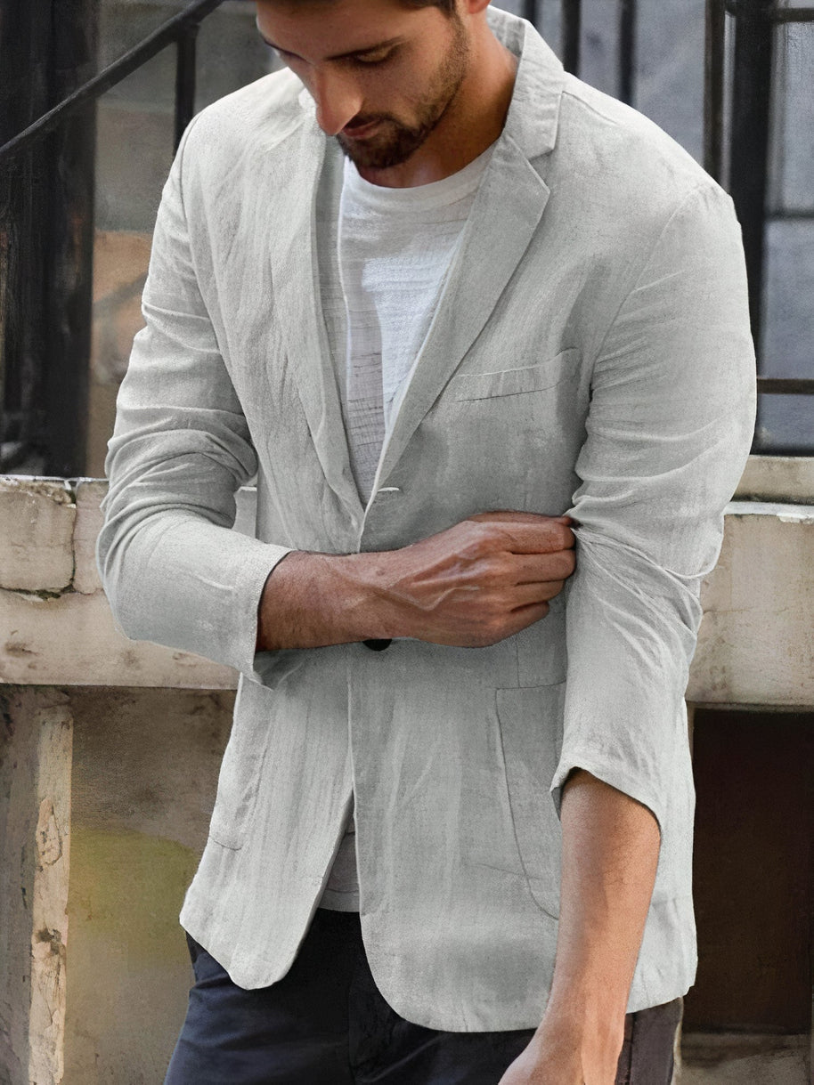 WW | Moderne Leinenjacke Für Herren