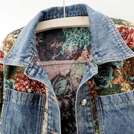 WW | Jeansjacke mit Blumen
