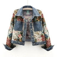 WW | Jeansjacke mit Blumen