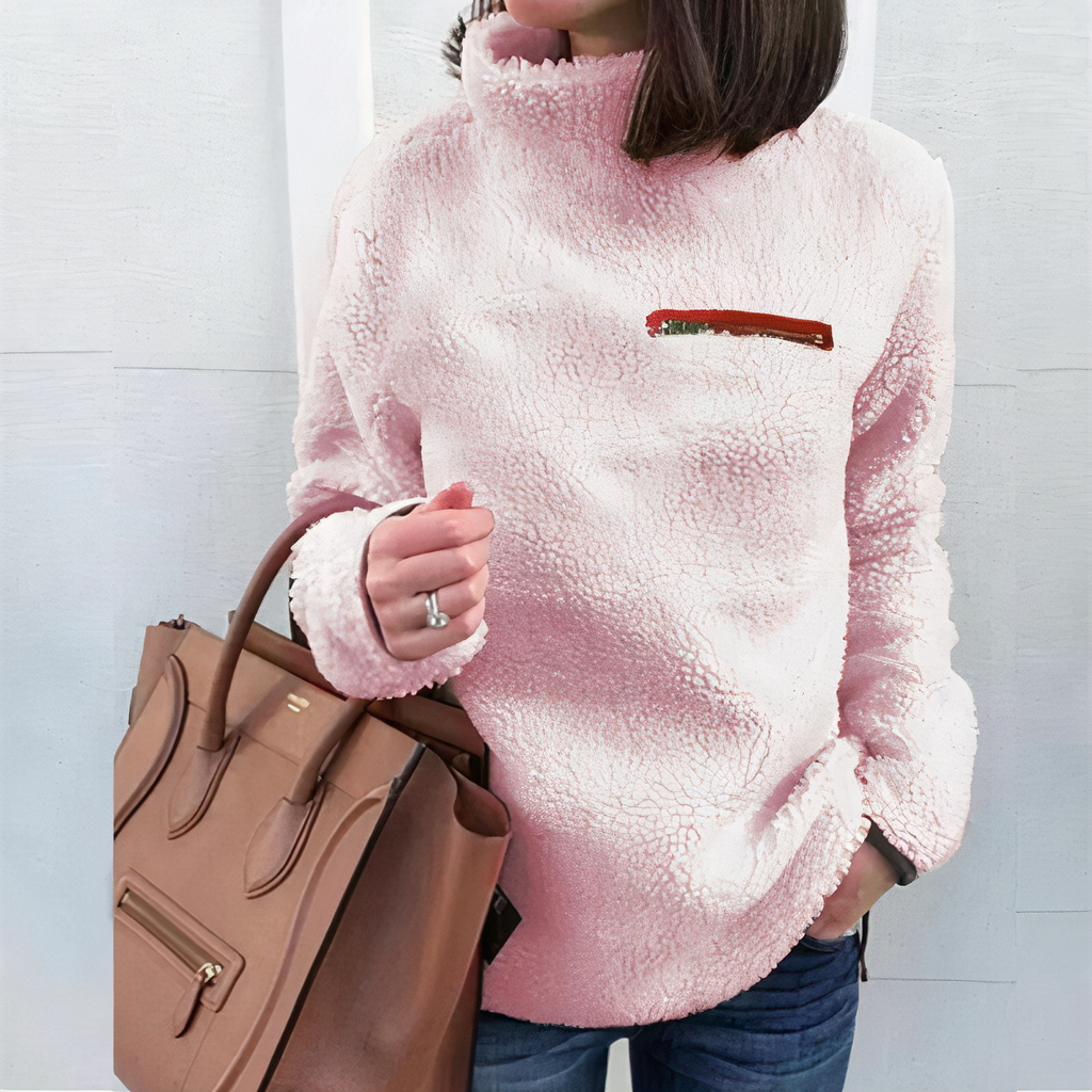WW - Damen gemütlicher flauschiger Pullover