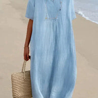 WW | Sommerkleid Aus Baumwolle Und Leinen