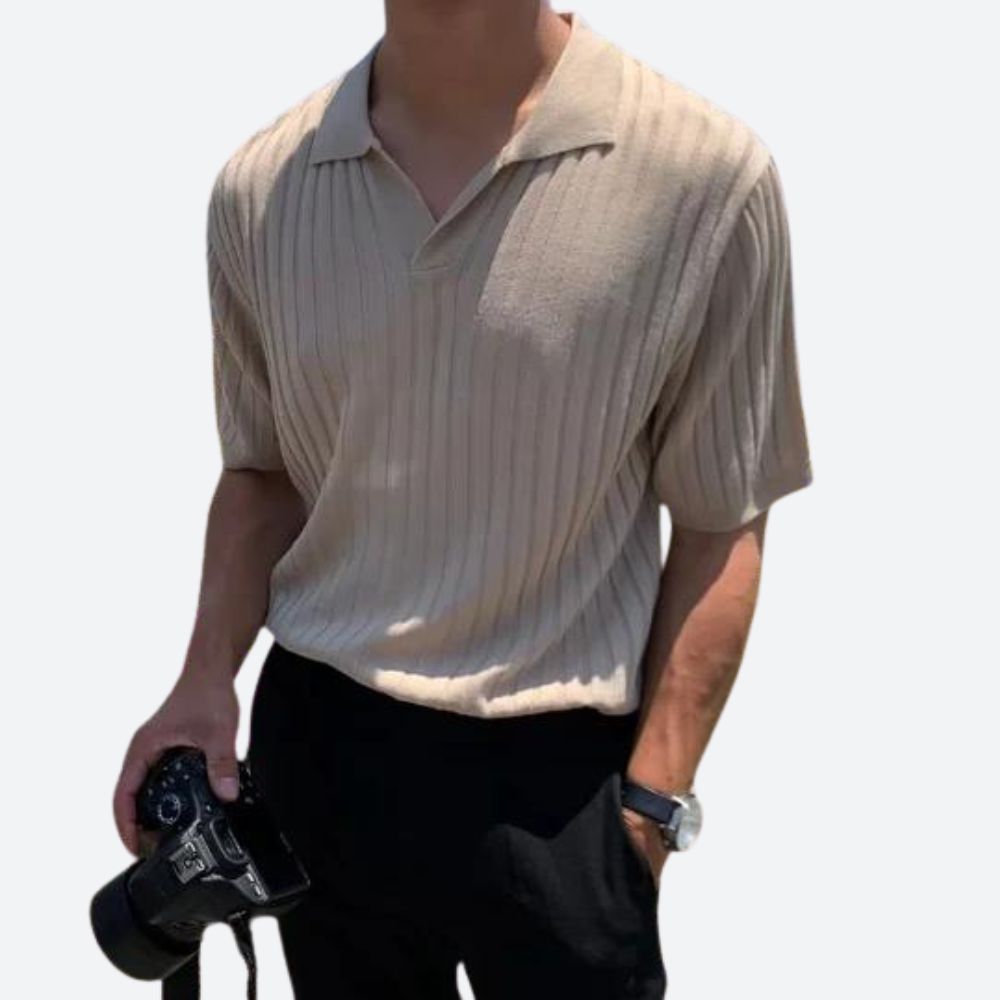 WW | Gerippte Baumwoll Polo