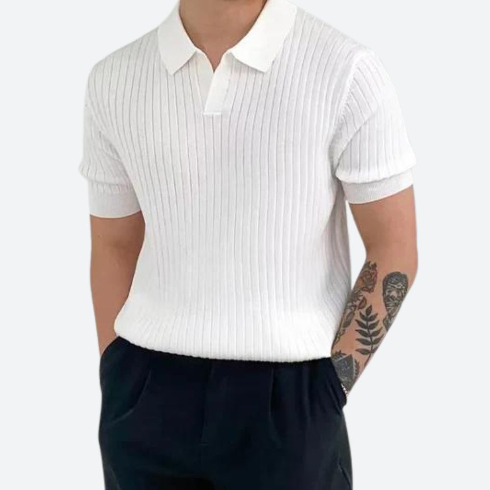 WW | Gerippte Baumwoll Polo
