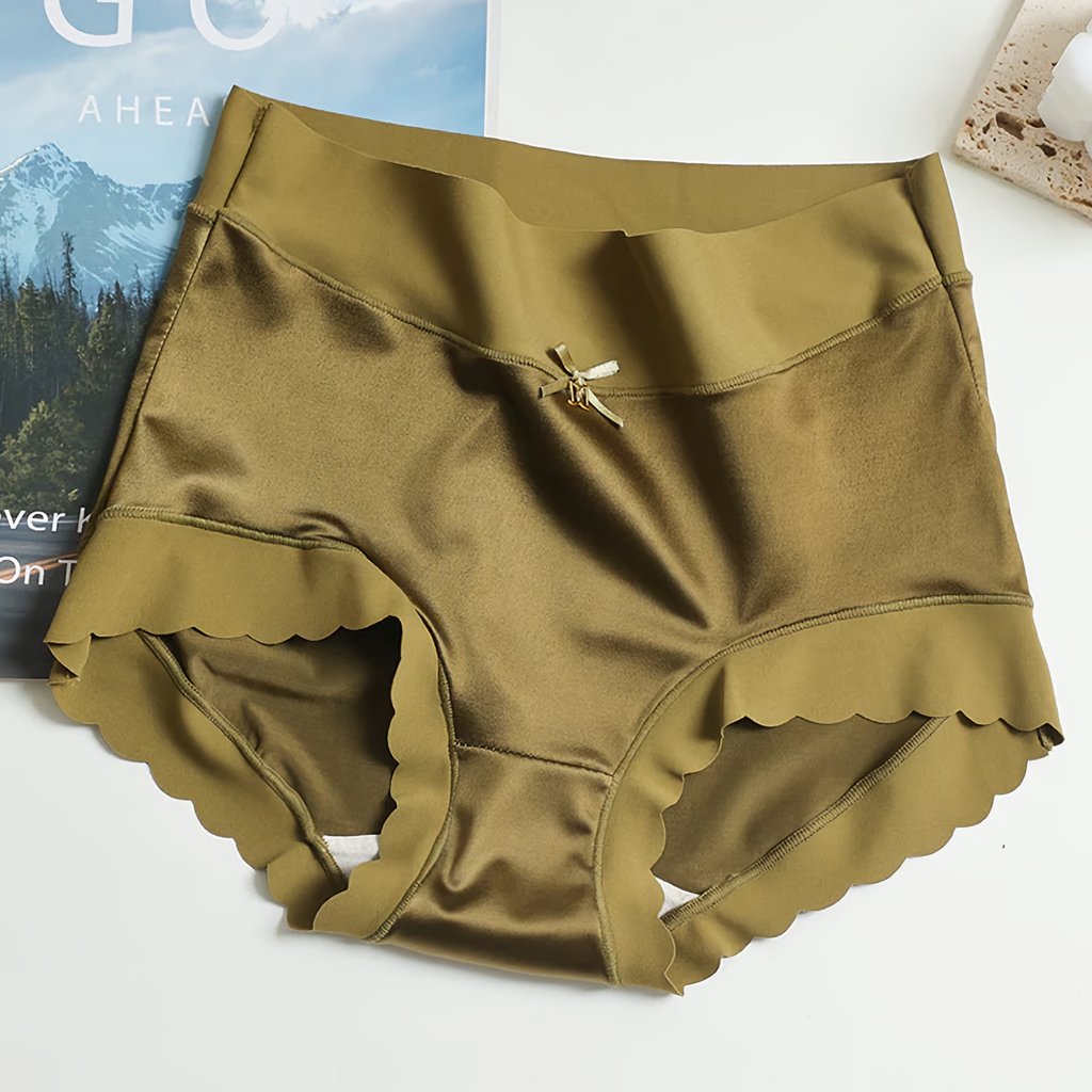 WW | 5-Teilige Nahtlose Seidensatin-Unterwäsche Für Damen