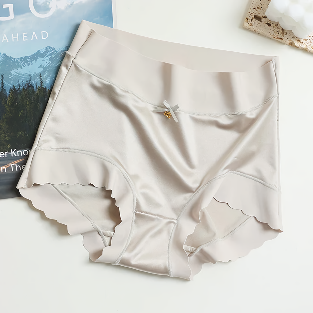 WW | 5-Teilige Nahtlose Seidensatin-Unterwäsche Für Damen
