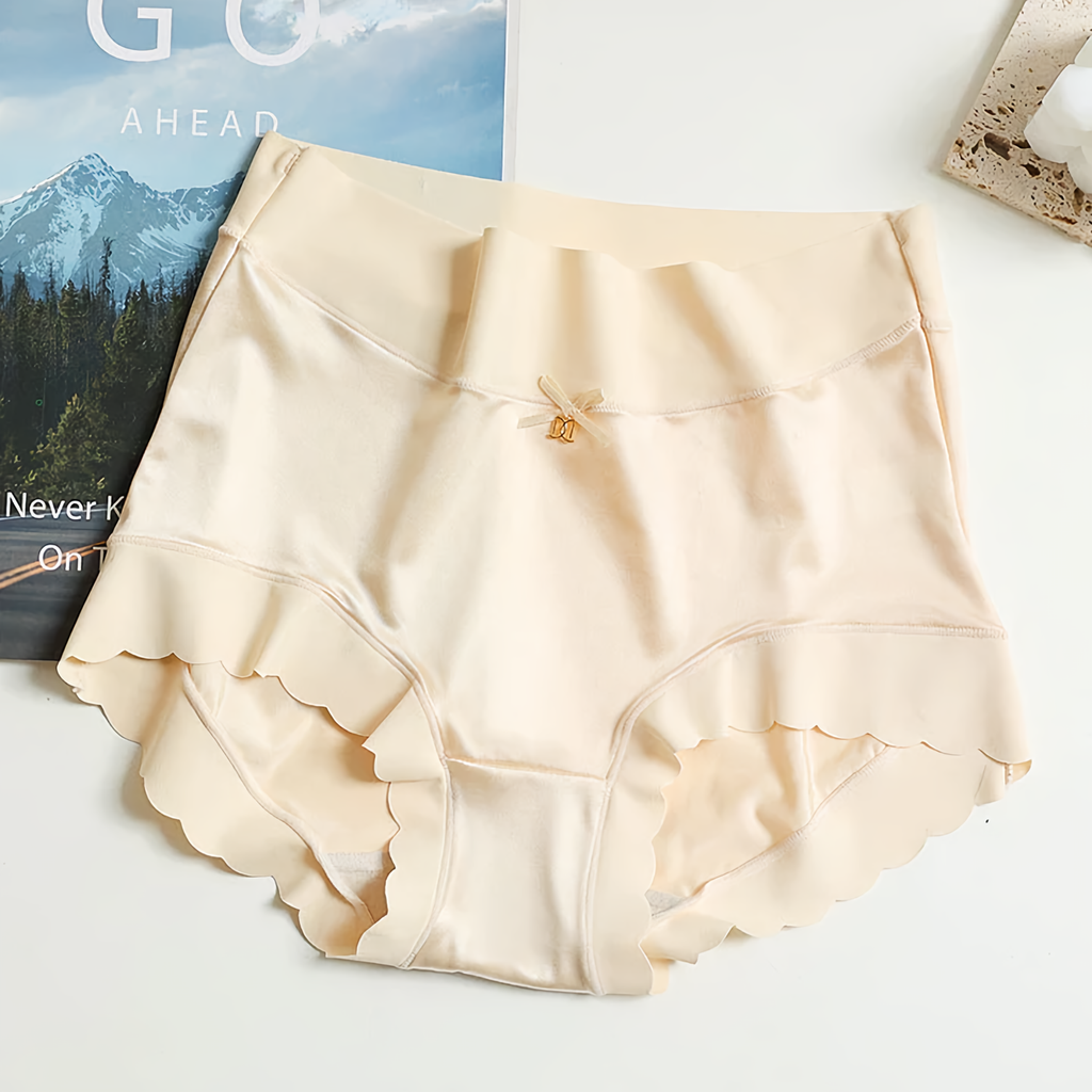 WW | 5-Teilige Nahtlose Seidensatin-Unterwäsche Für Damen