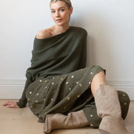 WW | Asymmetrischer Damenpullover mit eleganter Drapierung
