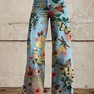 WW | Stylische Jeans mit Blumenmuster