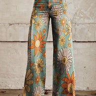 WW | Stylische Jeans mit Blumenmuster