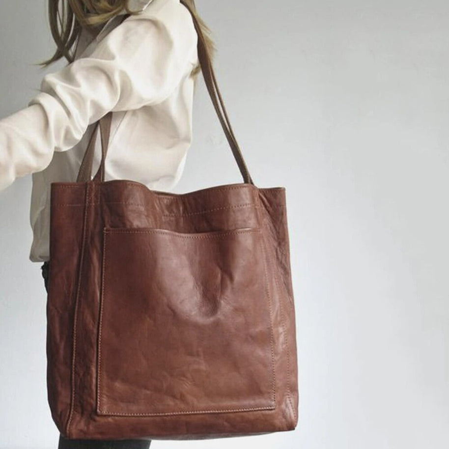 WW - Damen Lederschultertasche