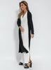 Schwarz Kleid + schwarze Weste