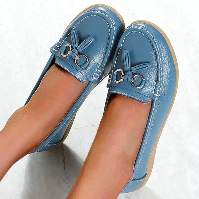 WW | Flache Leder Wanderschuhe Zum Hineinschlüpfen