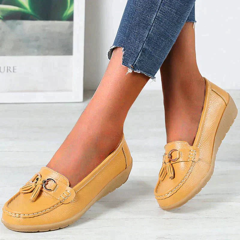 WW | Flache Leder Wanderschuhe Zum Hineinschlüpfen