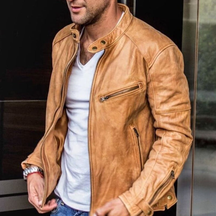 W&W Mode | Elegante Und Wetterfeste Lederjacke