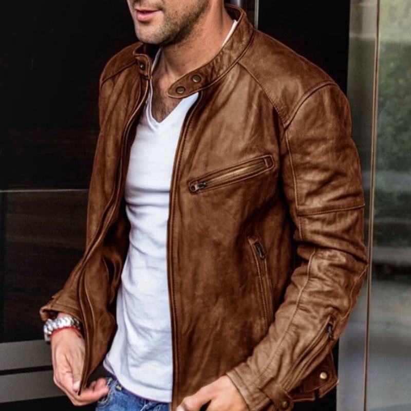 W&W Mode | Elegante Und Wetterfeste Lederjacke