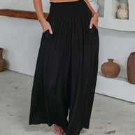 Casual Hose mit weiten Beinen