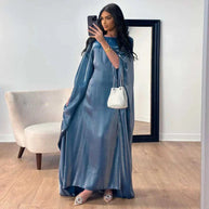 WW | Elegant Fledermausärmel Maxikleid WW | Kleid