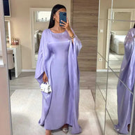 WW | Elegant Fledermausärmel Maxikleid WW | Kleid