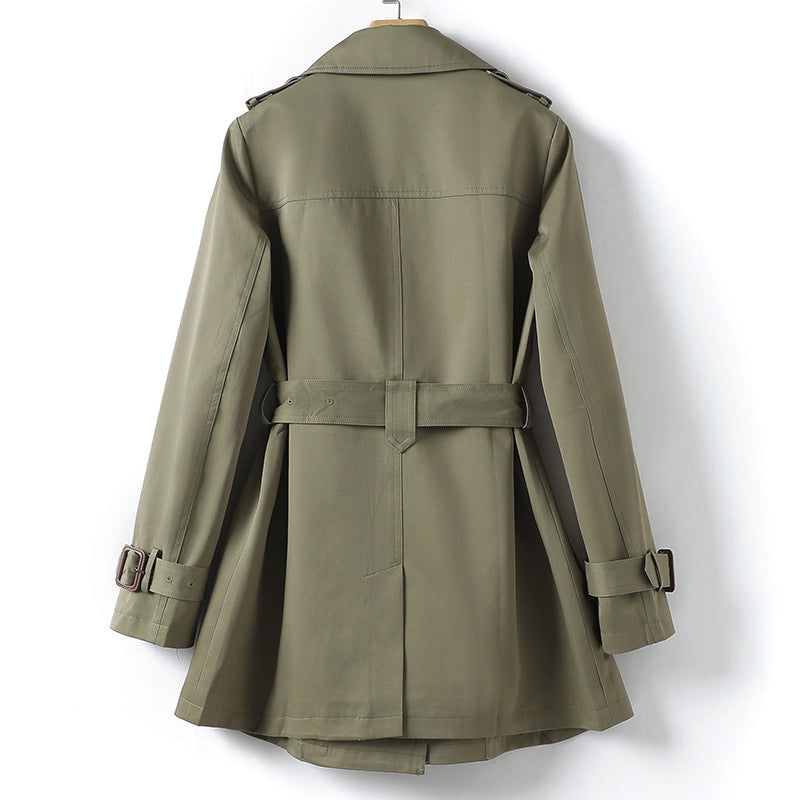 W&W Mode | Trenchcoat Mit Revers Und Gürtel Für Damen