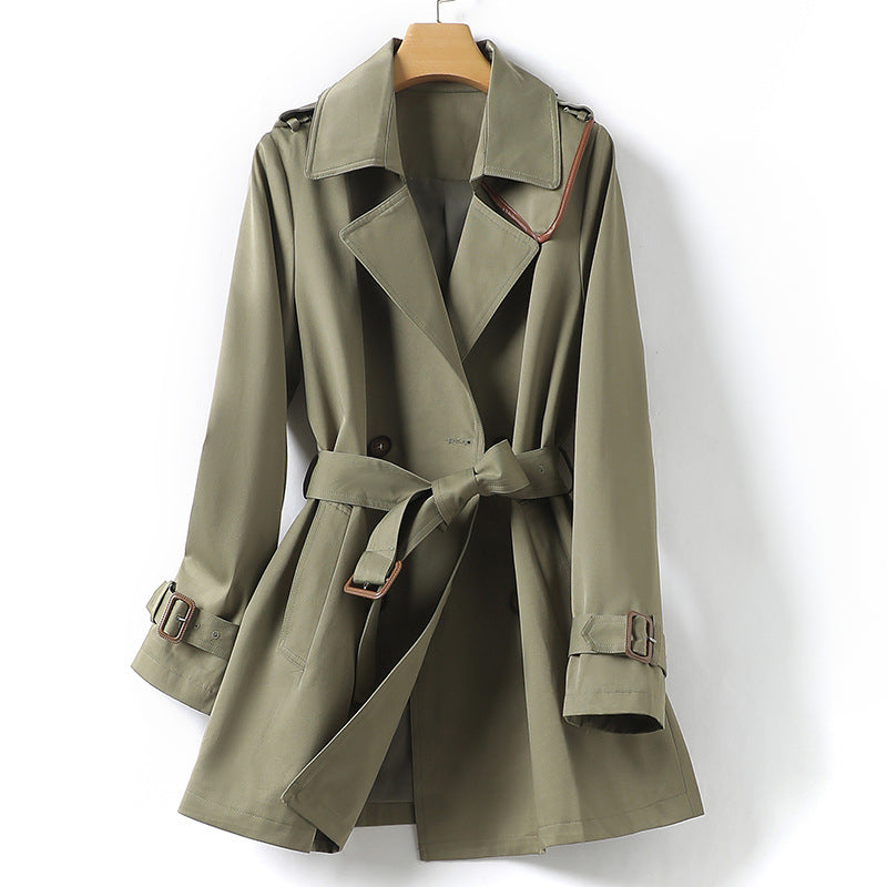 W&W Mode | Trenchcoat Mit Revers Und Gürtel Für Damen
