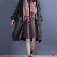 WW | Strick Sweat Oberteile Mode grün seitlich offene Strickjacken