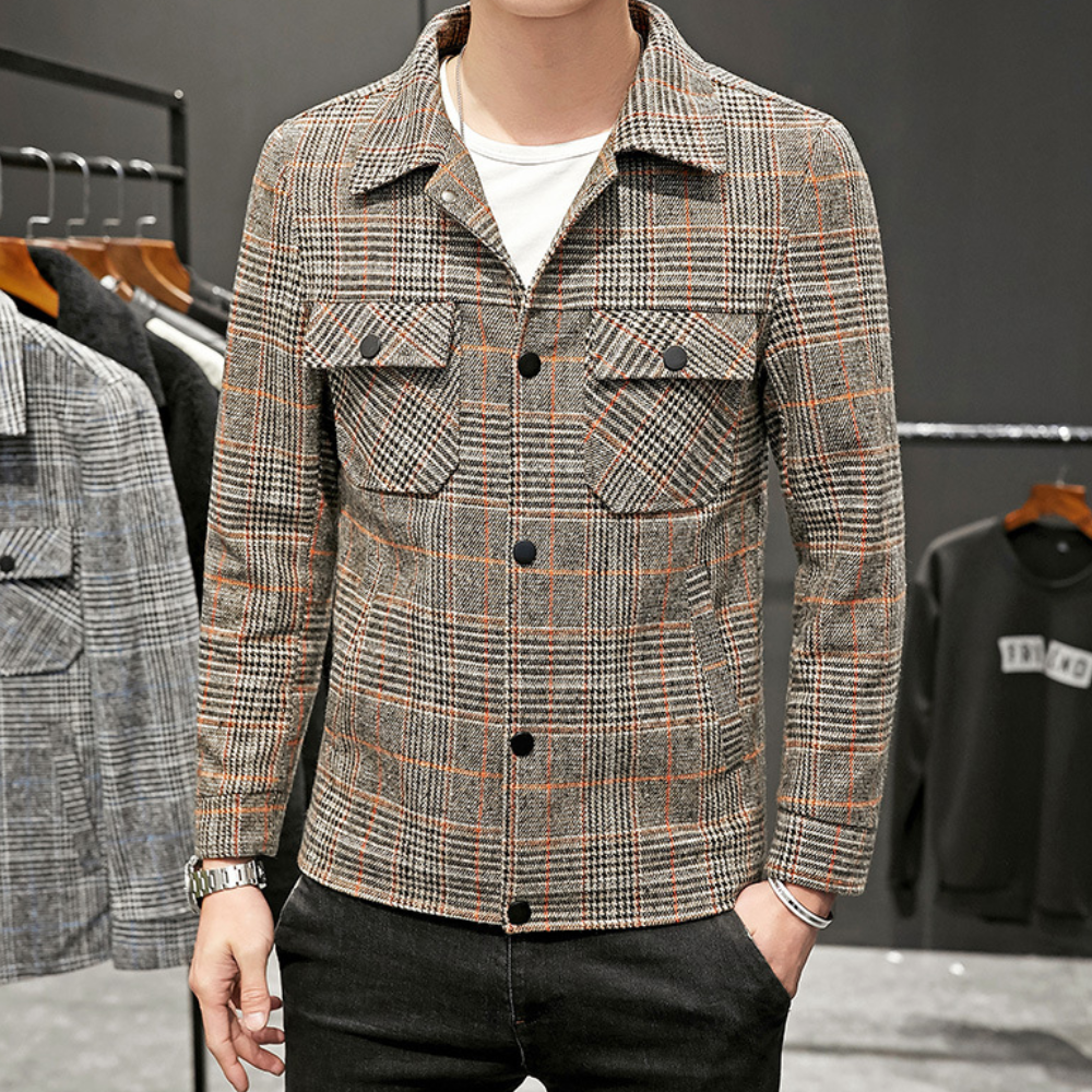 WW | Elegante Karojacke Für Herren