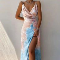 WW | Elegantes Maxikleid Mit Verführerischem Schlitz Für Damen